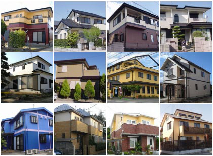 様々な家の外観